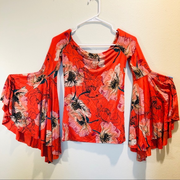 We The Free Tops - WE THE FREE - People Shirt Blouse Trumpet Sz Small